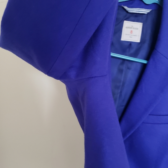 Gap Wool Blend Bright Purple Academy Blazer Size 8 - Picture 9 of 12